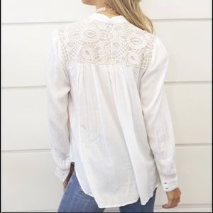 Free People Canyon Rose Blouse Embroidered XS SOLD